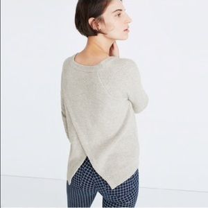 Madewell split back sweater